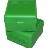 Gun Supplies, Storage & Ammunition * | Mtm Case-Gard Ammo Box 100 Round Flip-Top 223 204 Ruger 6 47, Green, Rs-100-10