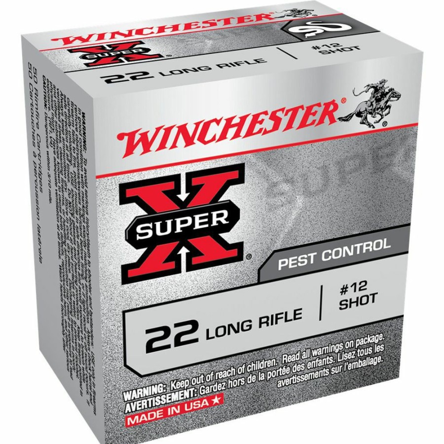 Gun Supplies, Storage & Ammunition * | Winchester 22 Long Rifle #12 Shot Ammo, 50-Round, X22Lrs