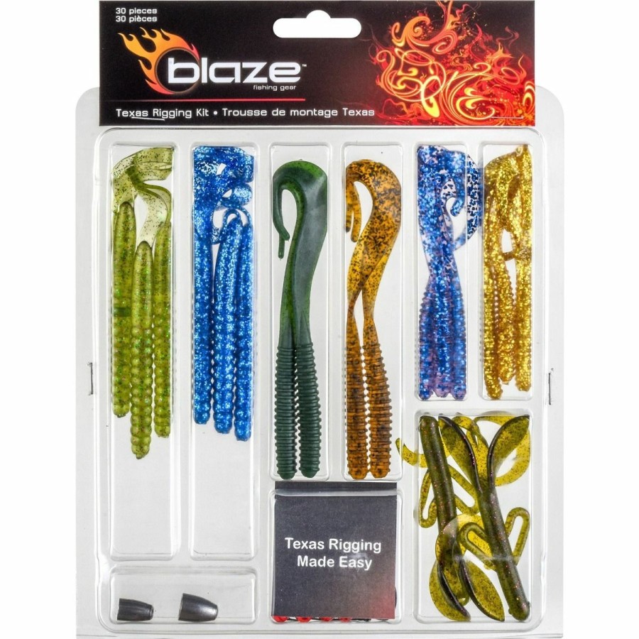 Fishing Gear * | Blaze Texas Rig Kit, 30-Piece, Bl-Txrgkit