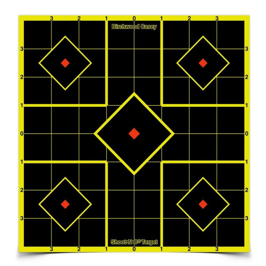 Hunting Gear * | Birchwood Casey Shoot-N-C 12 Sight In Target 5-Pack, Bc-34207