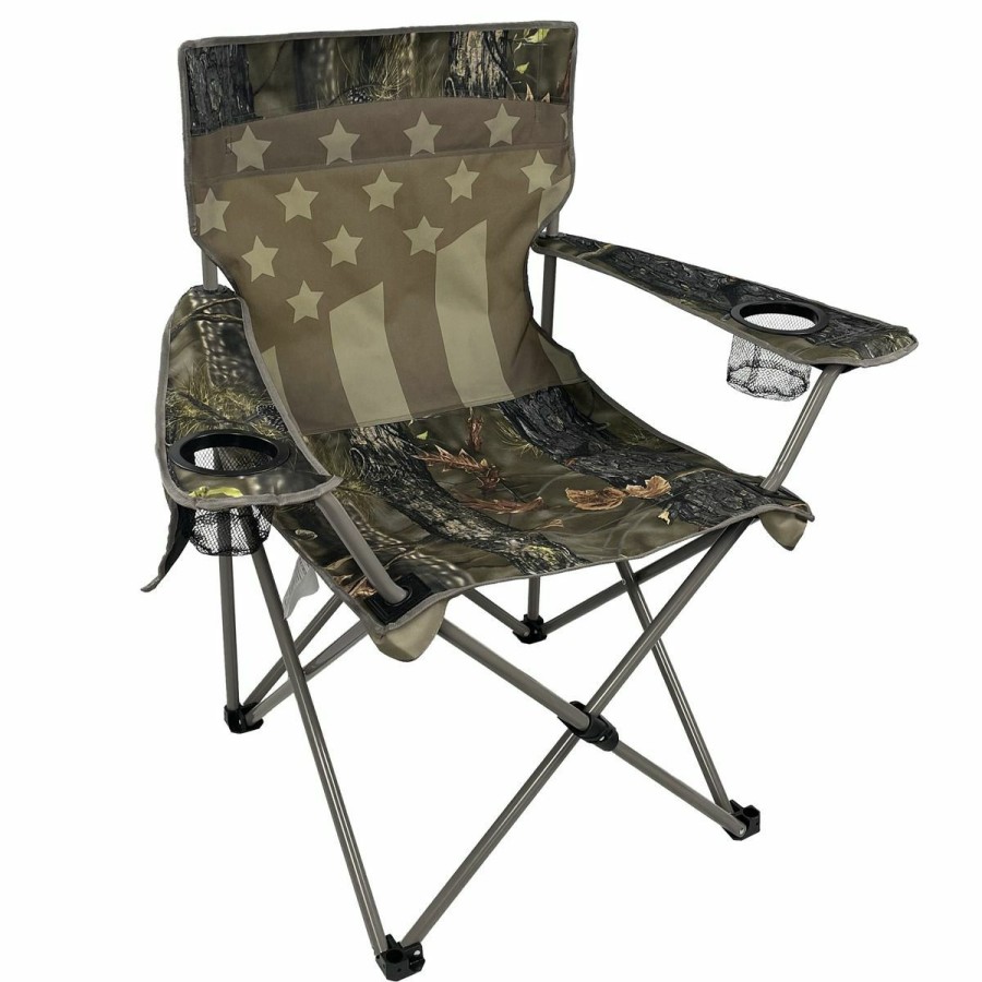 Camping & Outdoor Gear * | Black Sierra Equipment Freedom Camo Xl Patriotic Chair, Pqach-006-Flgev