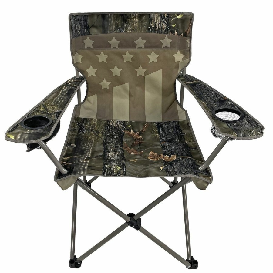 Camping & Outdoor Gear * | Black Sierra Equipment Freedom Camo Xl Patriotic Chair, Pqach-006-Flgev