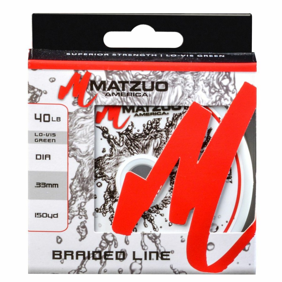 Fishing Gear * | Matzuo Braided Line, 40 Lb, Mz-Bl-40