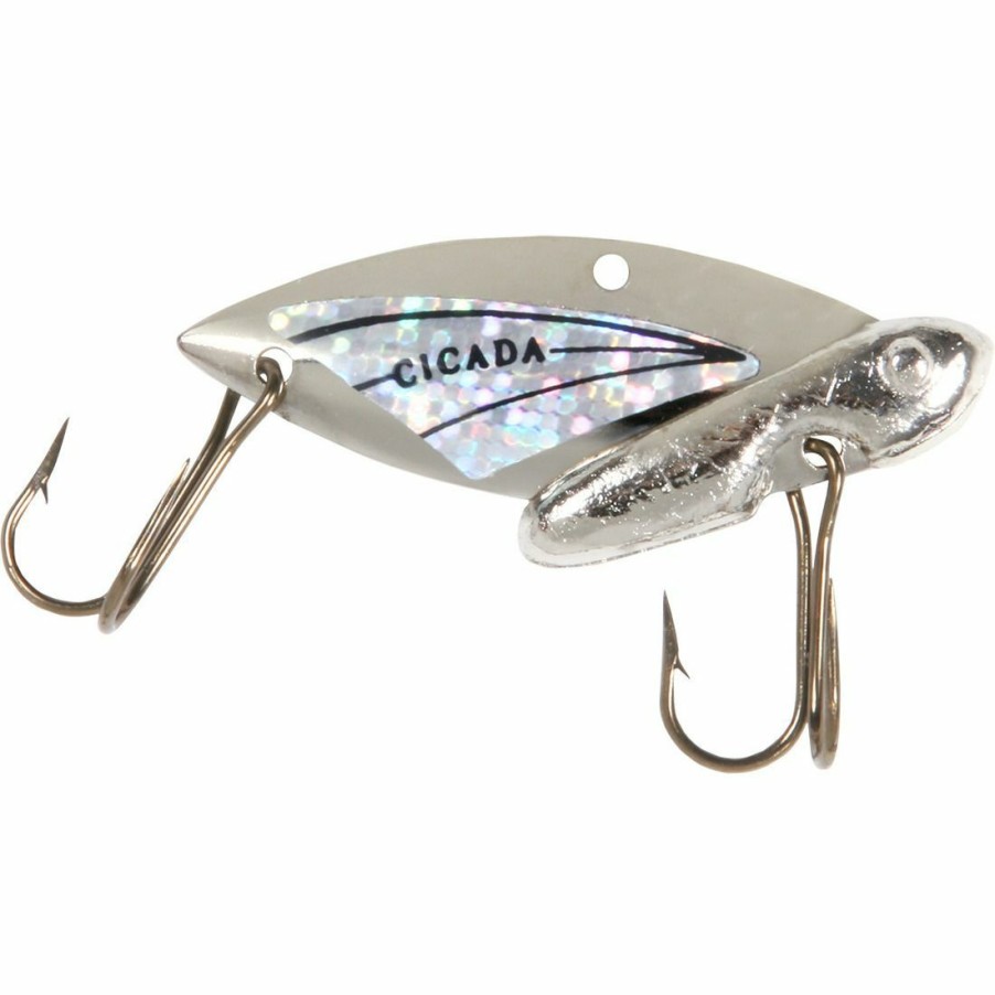 Fishing Gear * | Reef Runner Cicada Blade Lure, 1/4 Oz, Silver/Silver, 150144