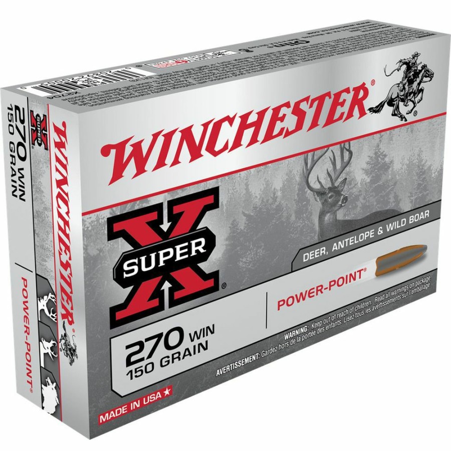 Gun Supplies, Storage & Ammunition * | Winchester 270 Win 150 Grain Power-Point Ammo, 20-Round, X2704