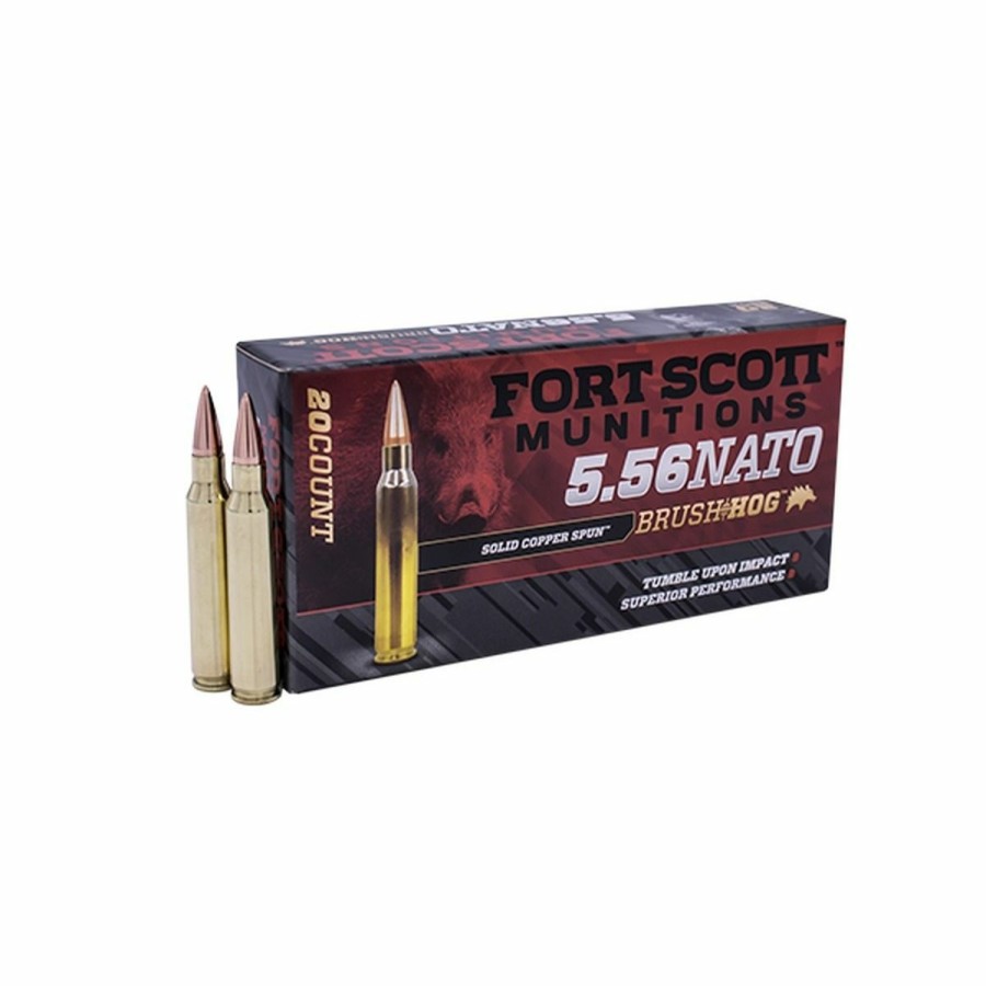 Gun Supplies, Storage & Ammunition * | Fort Scott Munitions 5.56 Nato Copper 62 Grain Centerfire Rifle Ammunition, 556-062-Scv1