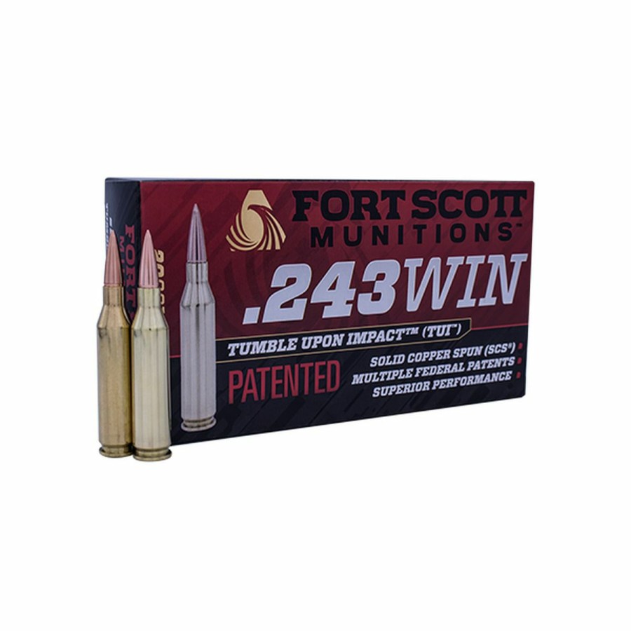 Gun Supplies, Storage & Ammunition * | Fort Scott Munitions 243 Winchester 80 Grain Centerfire Rifle Ammunition, 243-080-Scv