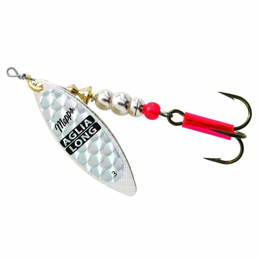 Fishing Gear * | Mepps Aglia Long-Plain Treble Rainbo Scale Blade #3 (1/3 Oz), Al3 S/Rs