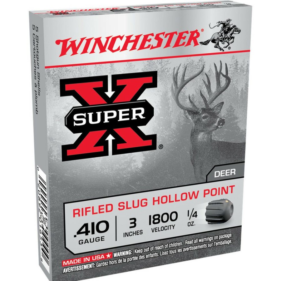 Gun Supplies, Storage & Ammunition * | Winchester .410 Gauge Rifled Slug Hollow Point Ammo, 5-Round, X413Rs5