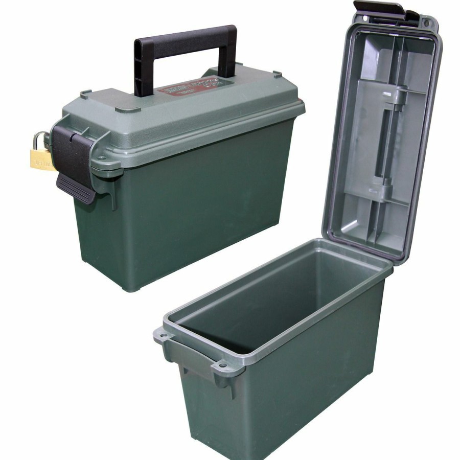 Gun Supplies, Storage & Ammunition * | Mtm Case-Gard Ammo Can 30 Caliber Tall, Forest Green, Ac30T-11