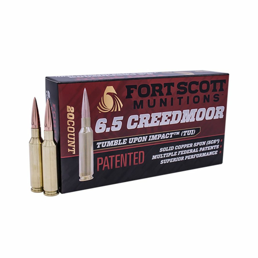 Gun Supplies, Storage & Ammunition * | Fort Scott Munitions 6.5 Creedmoor 123 Grain Centerfire Rifle Ammunition, 65Cm-123-Scv11