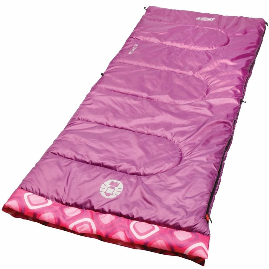 Camping & Outdoor Gear * | Coleman Plum Fun 45 Youth Sleeping Bag, 2000019645