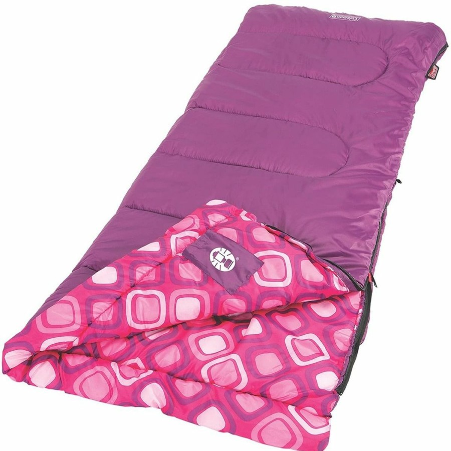 Camping & Outdoor Gear * | Coleman Plum Fun 45 Youth Sleeping Bag, 2000019645