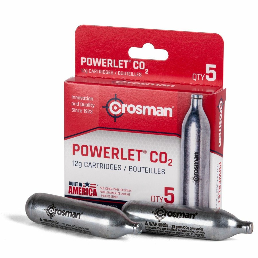 Bb & Air Guns & Accessories * | Crosman Powerlet Co2 Cartridges, 5-Count, 231B