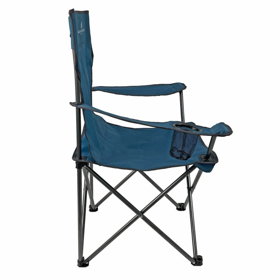 Camping & Outdoor Gear * | Black Sierra Equipment Everday Quad Chair, Blue, Pqach-002-Blu-Bse