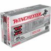 Gun Supplies, Storage & Ammunition * | Winchester 45 Colt 250 Grain Cowboy Action Lead Flat Nose Ammo, 50-Round, Usa45Cb