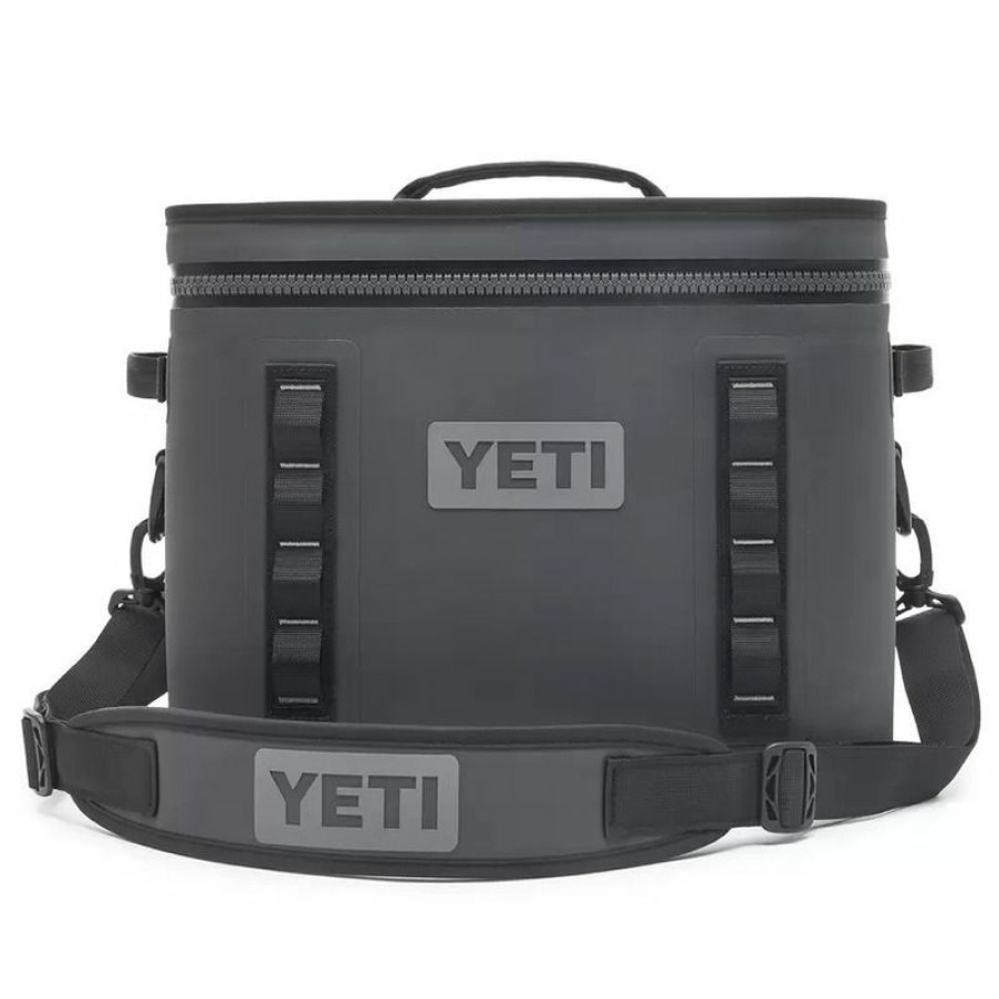 Camping & Outdoor Gear * | Yeti Hopper Flip Soft Cooler, Charcoal, 18050130002, 18 Quart