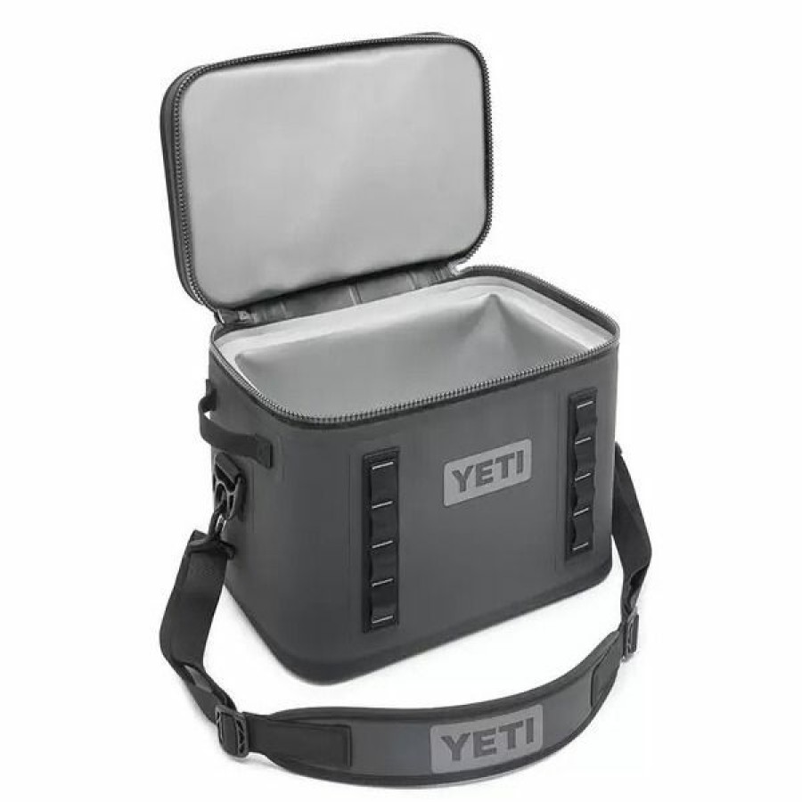 Camping & Outdoor Gear * | Yeti Hopper Flip Soft Cooler, Charcoal, 18050130002, 18 Quart