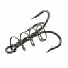 Fishing Gear * | Mudville Catmaster Dough Double Treble Hooks, Sizxe 2, 3-Pack, 123841