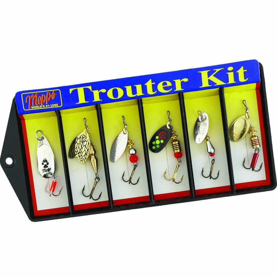 Fishing Gear * | Mepps Trouter Kit 6 Lure Plain Treble Hook Assortment, K1