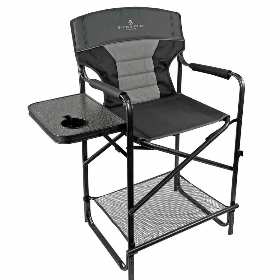 Camping & Outdoor Gear * | Black Sierra Equipment Highview Director'S Chair, Drch-011-Bkg-Bse