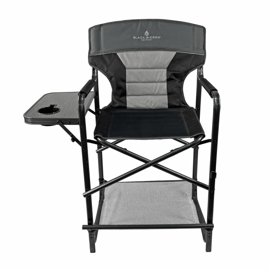 Camping & Outdoor Gear * | Black Sierra Equipment Highview Director'S Chair, Drch-011-Bkg-Bse