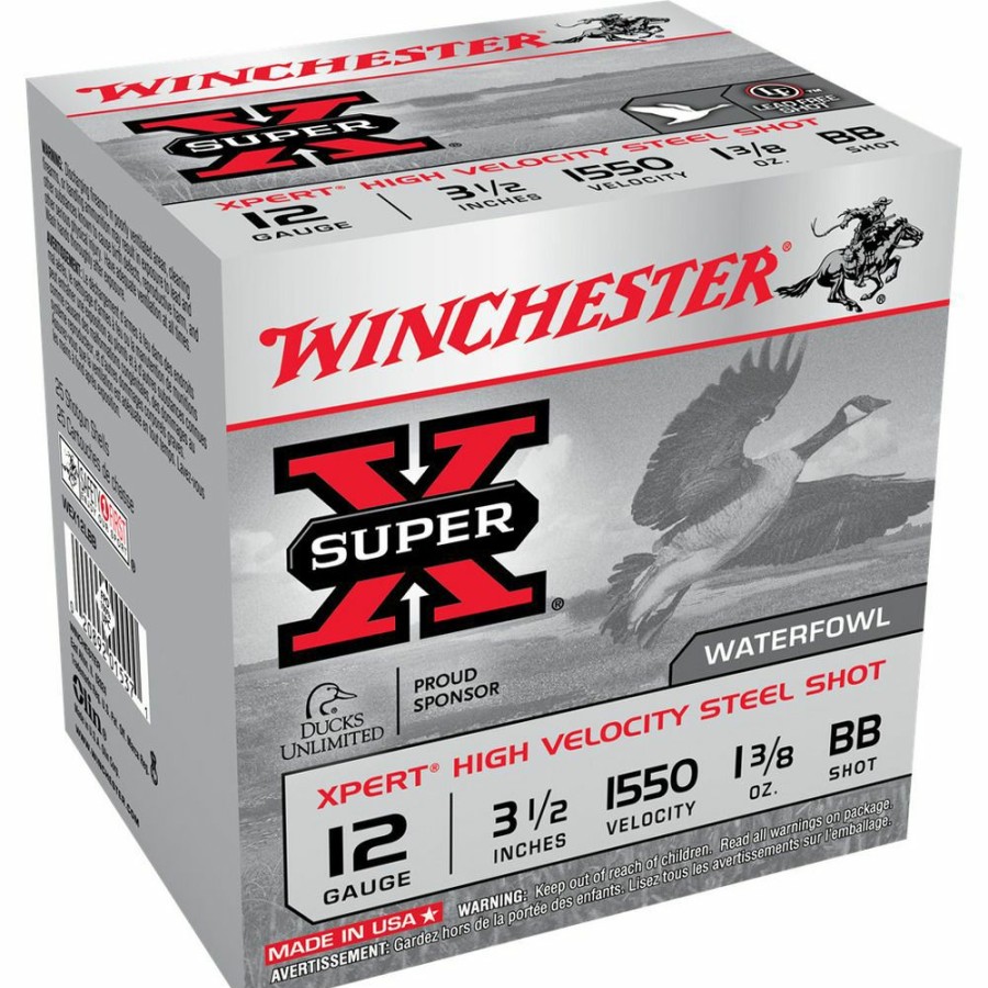 Gun Supplies, Storage & Ammunition * | Winchester 12 Gauge Xpert High Velocity Steel Shot Ammo, 25-Round, Wex12Lbb