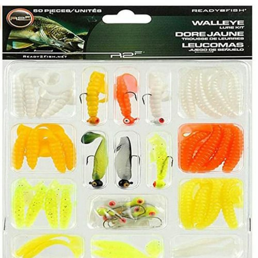 Fishing Gear * | Ready 2 Fish Walleye Lure Kit, 32-Piece, R2Fk2-Wleye3