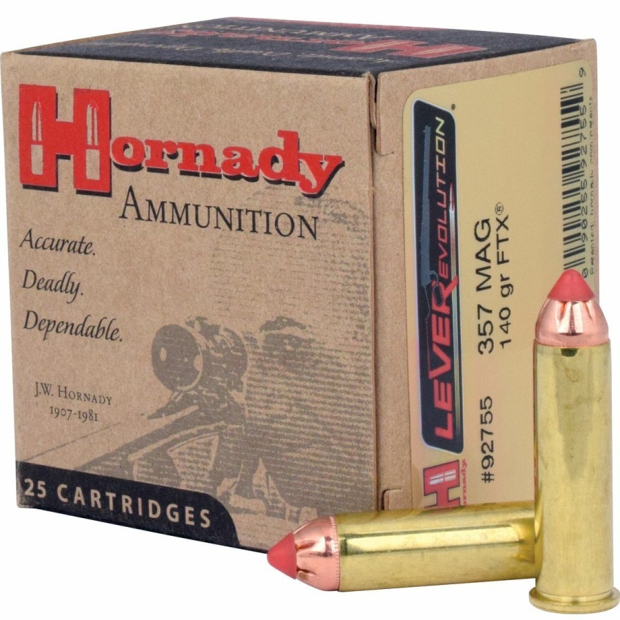 Gun Supplies, Storage & Ammunition * | Hornady .357 Mag Leverevoluntion Rifle Ammunition, 25-Count, 92755