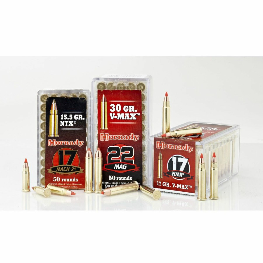 Gun Supplies, Storage & Ammunition * | Hornady 17 Varmint Expres Rimfire Ammunition, 50-Count, 83170