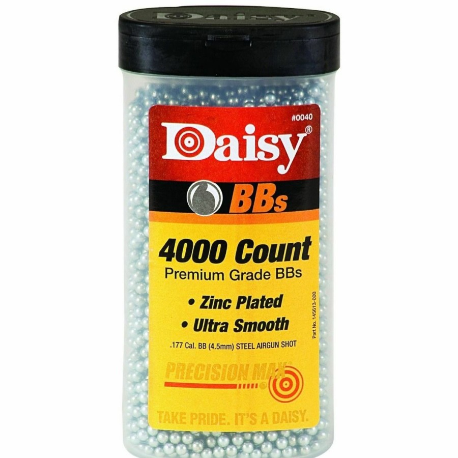 Bb & Air Guns & Accessories * | Daisy .177 Calibure, Zinc Plated Bbs, 4000-Count, 980040-446