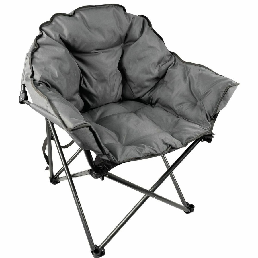 Camping & Outdoor Gear * | Black Sierra Equipment Deluxe Padded Club Chair, Qach-015-Gr