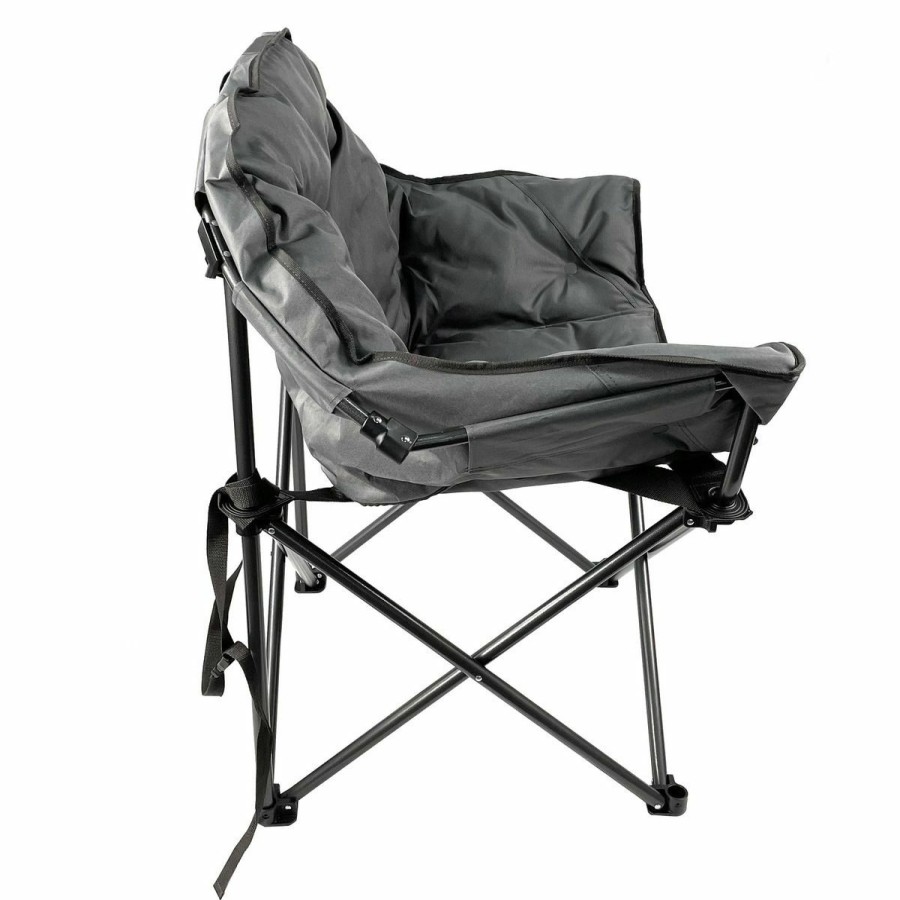 Camping & Outdoor Gear * | Black Sierra Equipment Deluxe Padded Club Chair, Qach-015-Gr