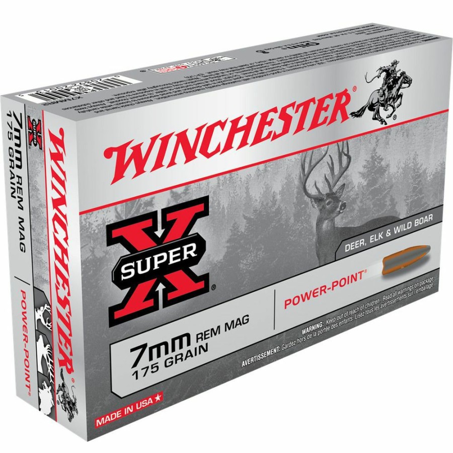 Gun Supplies, Storage & Ammunition * | Winchester 7Mm Rem Mag 175 Grain Power-Point Ammo, 20-Round, X7Mmr2