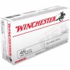 Gun Supplies, Storage & Ammunition * | Winchester 45 Auto 185 Grain Full Metal Jacket Ammo, 50-Round, Usa45A