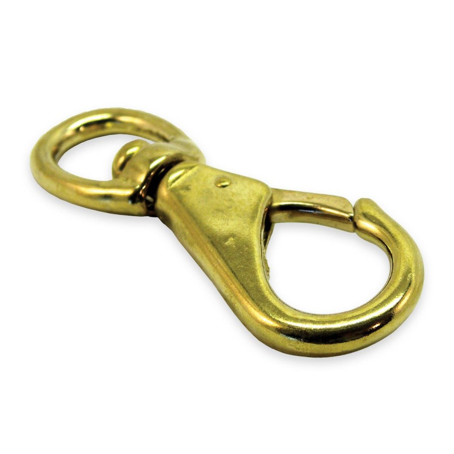 Sport Vehicles & Boating * | Shoreline Marine Chrome Brass Swivel Eye Snap Spring Loaded Jaw, 3 3/4 In, 52163