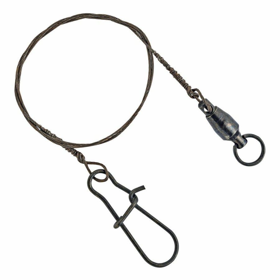 Fishing Gear * | South Bend Invisa-Leader With Ball Bearing Swivel, 8 In, 36 Lb, 18531